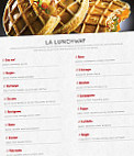 The Waffle Factory menu