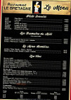 Le Vesuvio menu