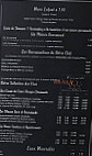 La Belle Epoque menu