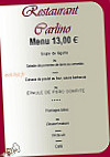 Restaurant Carlino menu