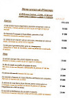 Hôtel Le Rive Gauche menu