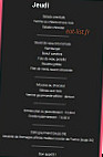 La Table De Florine menu