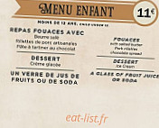 Le Caveau menu