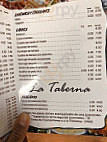 La Taberna menu