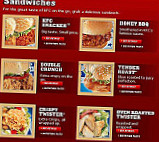 KFC/Taco Bell menu