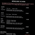 Kom o Japon menu