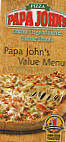 Papa John's Pizza menu