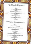 Le Marocain menu