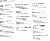 Le Bouchon des Cordeliers menu