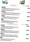 Restaurant Pizzeria La Tarente menu