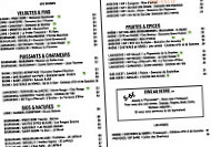 Les Tanins menu