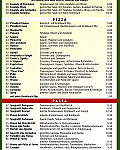 Pane Vino menu