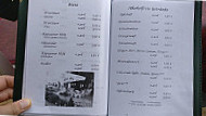 Pizzeria menu