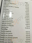 El Cortijo menu