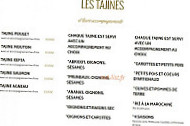 Le Tajine de l'Atlas menu