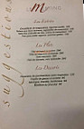 Le Margaux menu