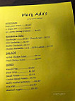 Mary Ada's menu