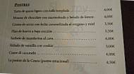 La Ceaza menu