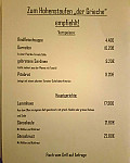 Zum Hohenstaufen menu