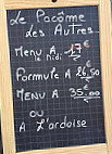 Le Pacôme Les Autres menu