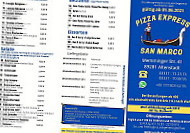 Pizza Express San Marco menu