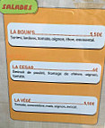 Chez Boun's menu