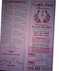 Cafe Asia menu