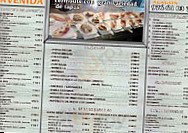 Cafe Avenida menu