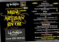 La Bobine menu