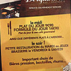 Le Berguenard menu