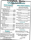 Catfish Hole Table Rock Lake menu