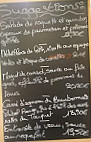 L'arbre Vert menu