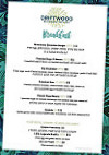 The Driftwood Bistro menu