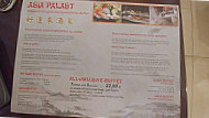 Asia Palast menu