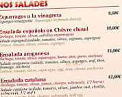 La Paella menu