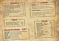 La Chaumière Du Télégraphe menu