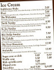 Chocolate Cafe menu