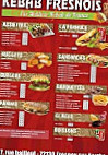 Kebab Fresnois menu