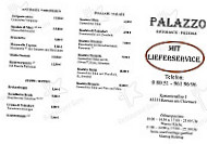 Palazzo menu