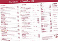 Guinguette Les Tourbillons menu