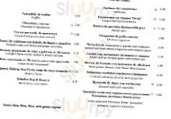 Santa Rita menu