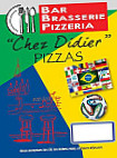 Bar Brasserie Pizzeria Chez DIDIER menu