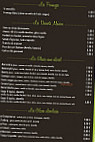 Ô Temps Suspendu Côté Patio menu