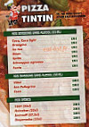 Pizza Tintin menu