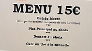 Chez Fady menu