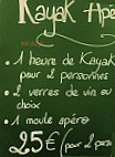 Kayak Et Découvertes menu