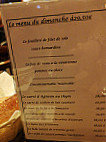 Le Tertre menu