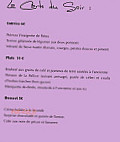 Chez Hortense menu