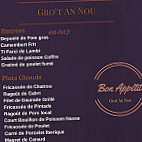 Gro't An Nou menu