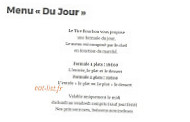 Le Tire Bouchon menu